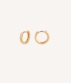 Earrings Articulated hoop Zirconia