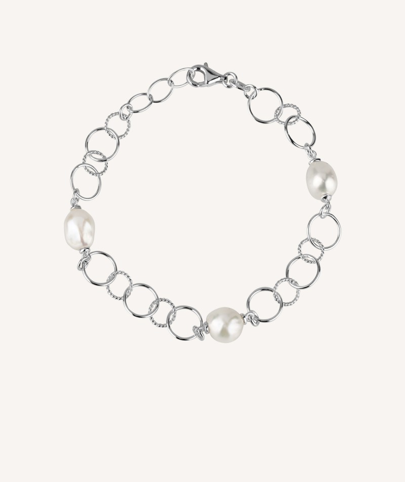 Bracelet Link Cultured Pearls