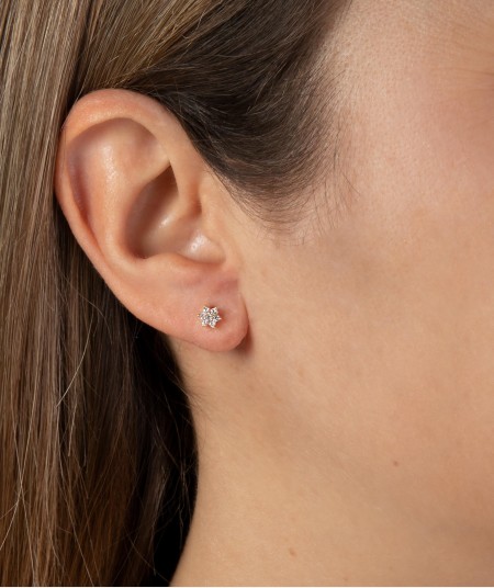 Earrings baby Zirconia Star