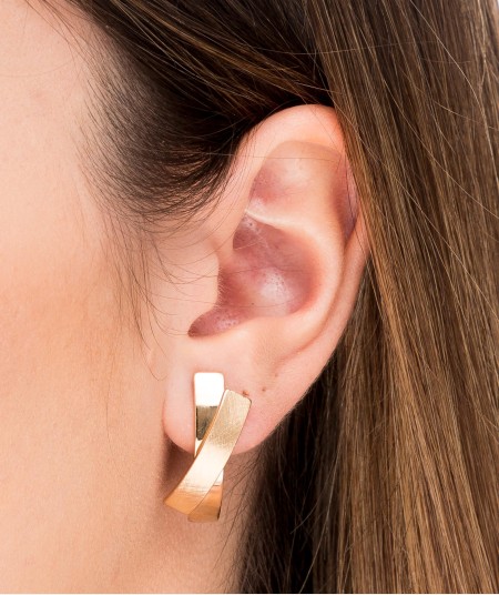 Earrings semicircle