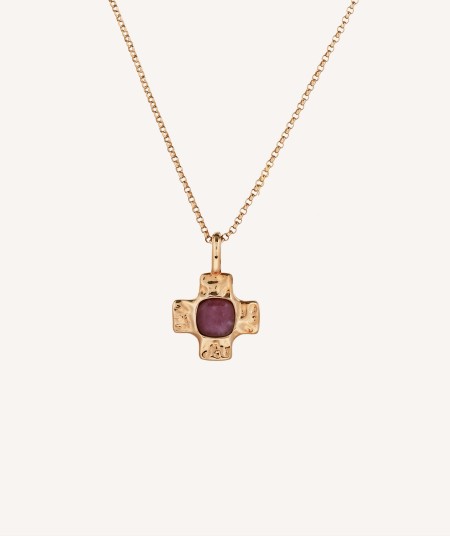 18ct yellow gold diamond cross necklace | Cerrone Jewellers