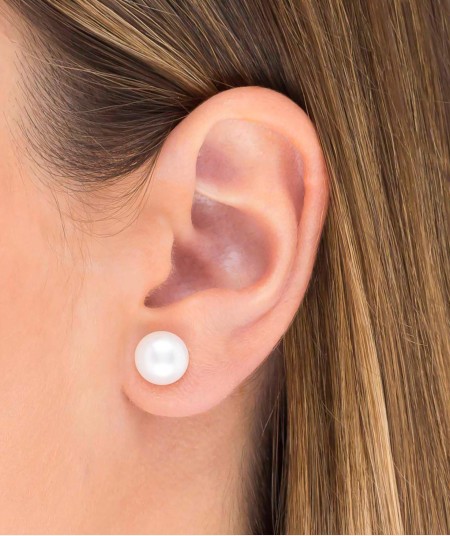 Earrings Cultured pearl 9mm