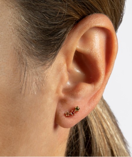 Individual Earring Multicolor zirconias