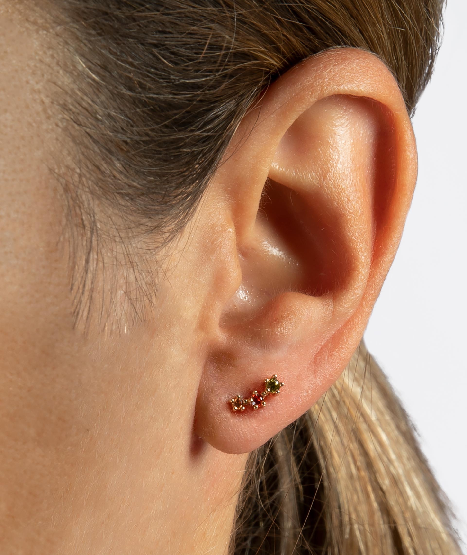 Individual Earring Multicolor zirconias