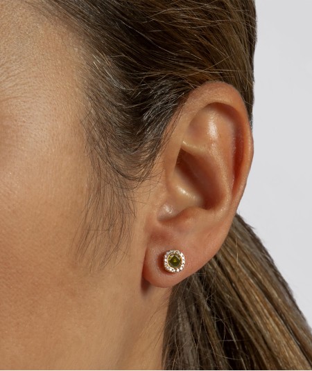 Earrings Zirconias Peridot