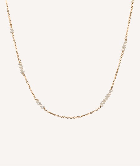 Necklace cultured pearl