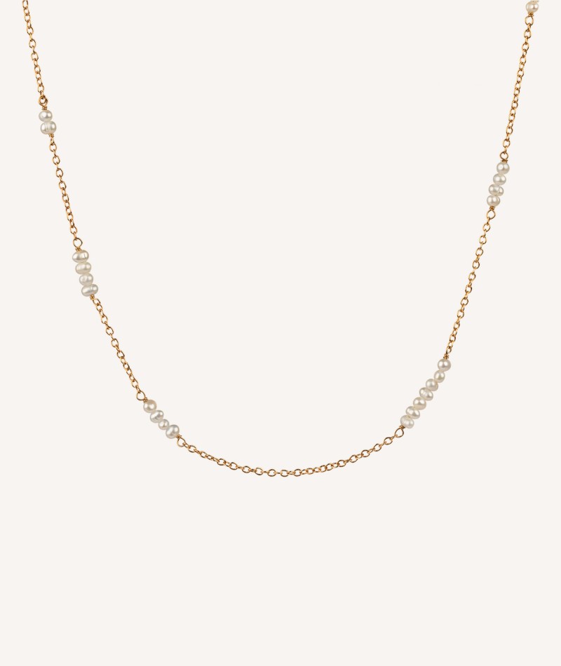 Necklace cultured pearl