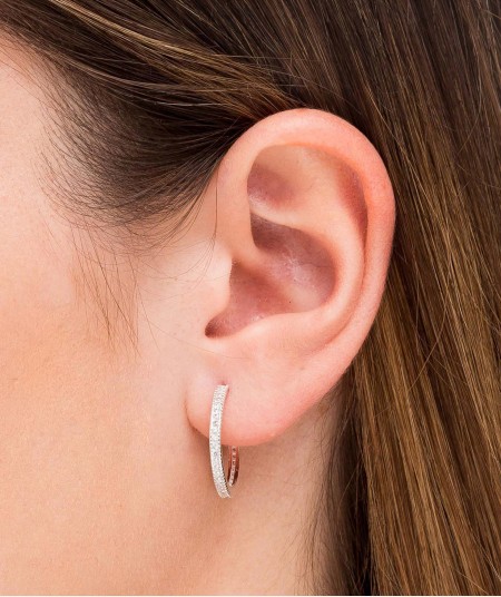Earrings Hoop Zirconia