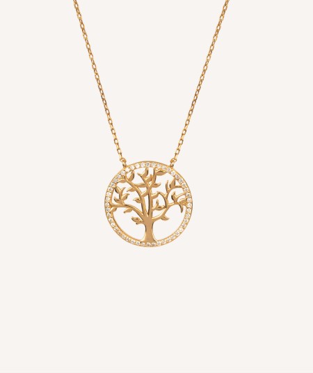 Necklace Tree of Life Zirconias