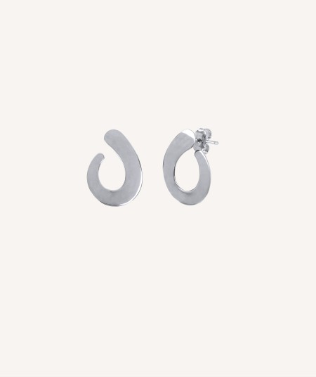 Earrings Oval spiral