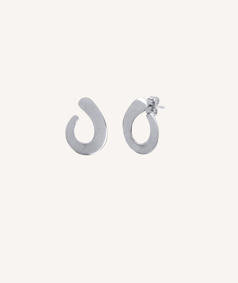 Earrings Oval spiral