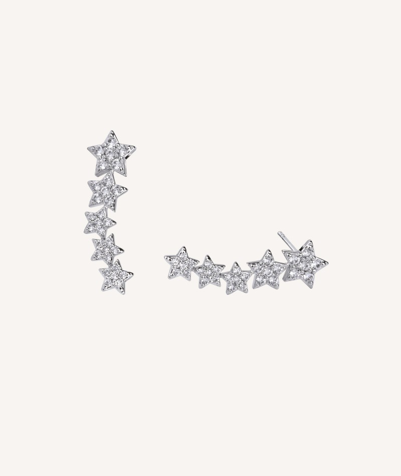 Earrings climbing Stars Zirconias