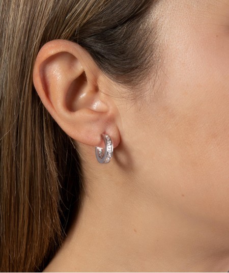 Earrings Zirconias Hoop