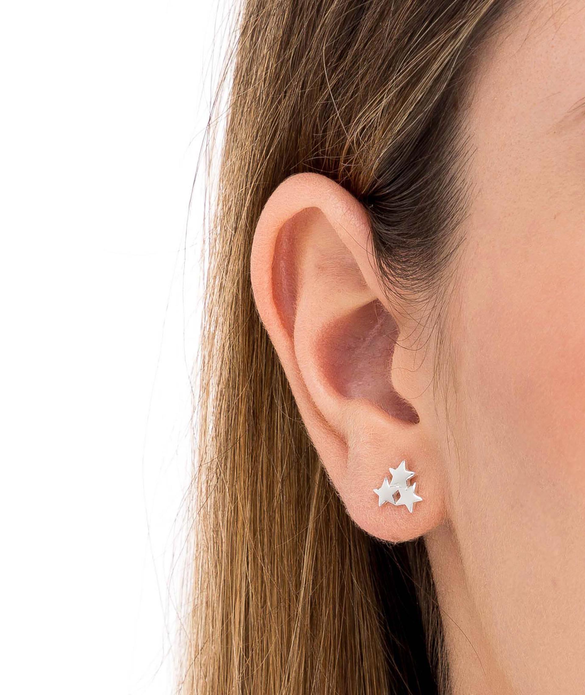 Earrings Triangle Stars