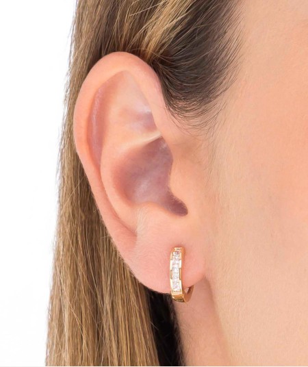 Earrings Hoop Zirconia