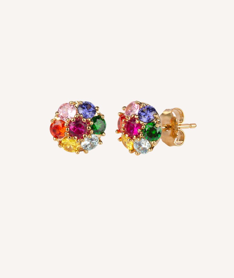 Earrings Multicolor flower