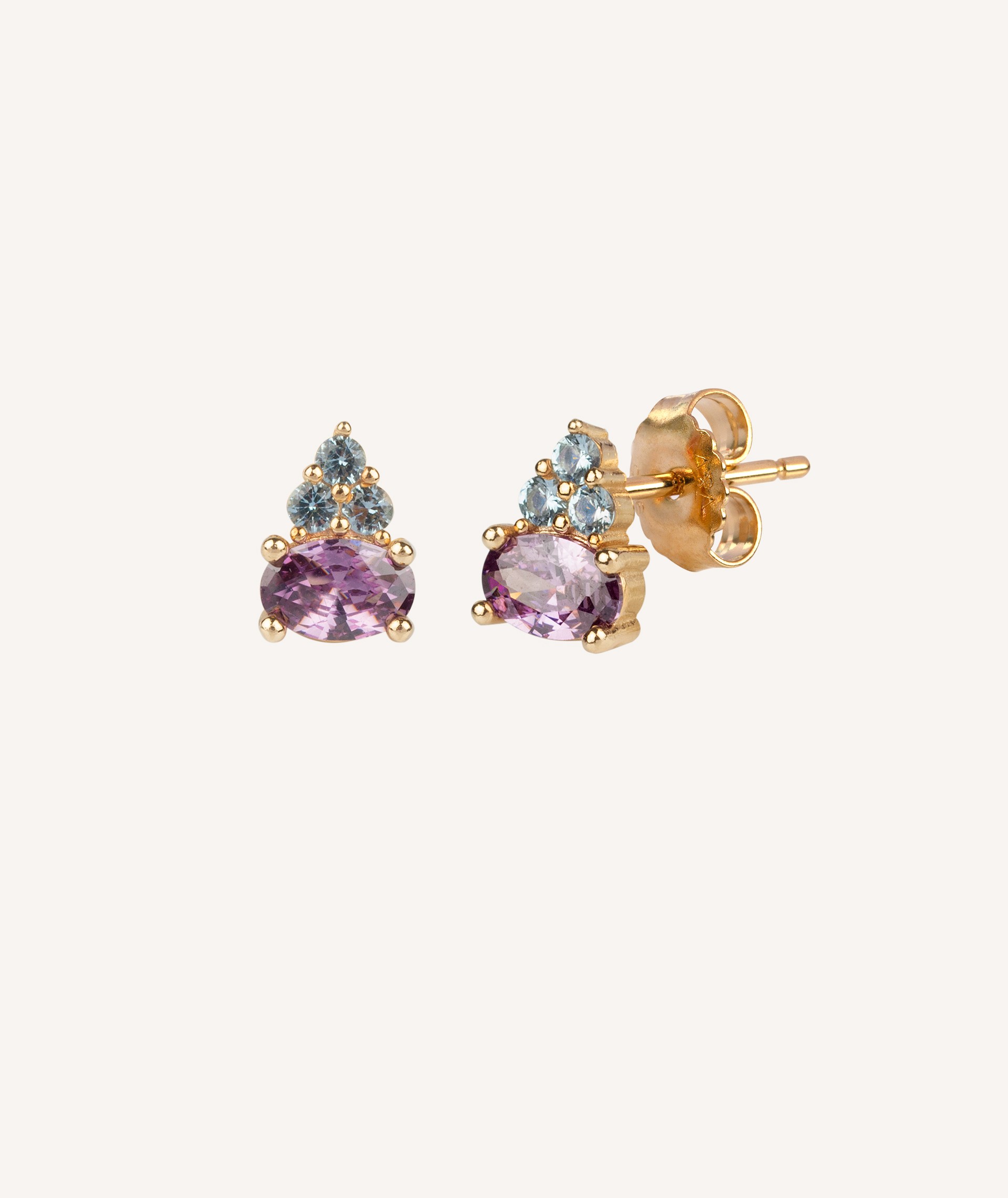 Earrings Violet Zirconias