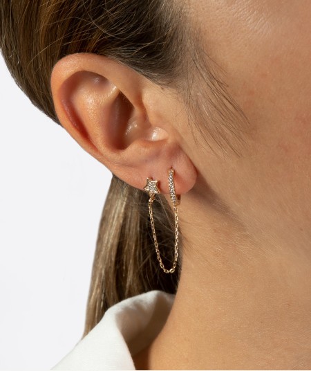Individual Earring star chain