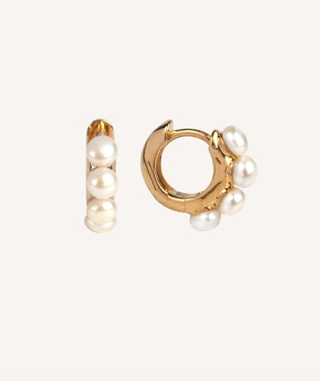 Earrings Hoop Pearls