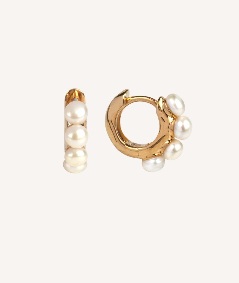 Earrings Hoop Pearls