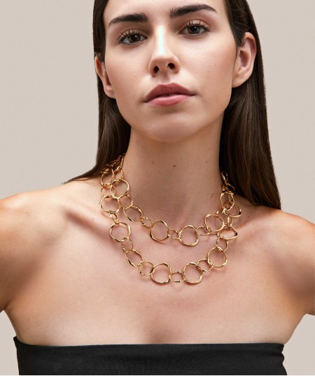 Barbara Necklace 18k Gold Plated 90cm links