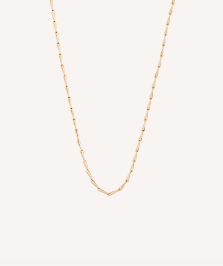 Necklace Cascade 925 silver 18kt gold plated smooth reason