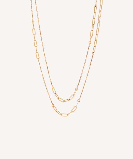 Necklace Sade 925 silver 18kt gold plated links