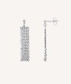 Earrings Madonna silver plated dormilone with mesh