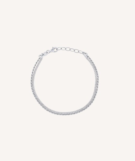 Bracelet Sweet silver 925 double chain links