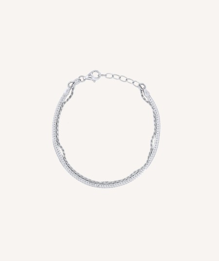 Bracelet Sweetest silver 925 double chain