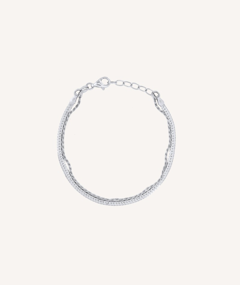 Bracelet Sweetest silver 925 double chain
