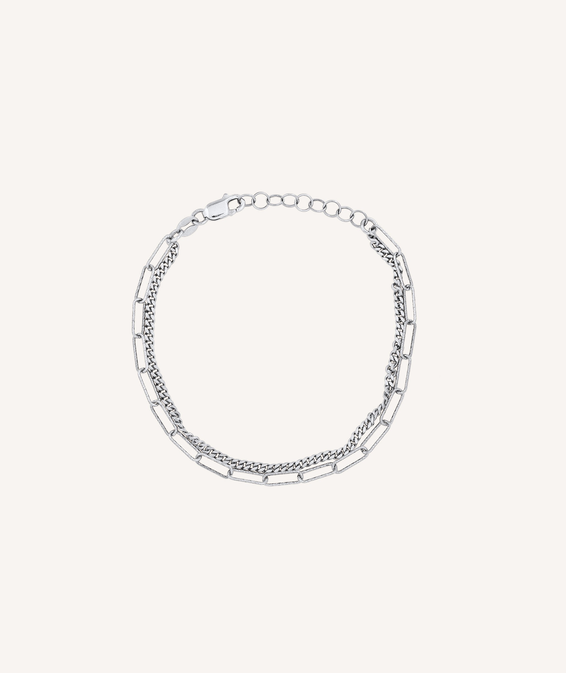 Bracelet Cherish silver 925 double chain links