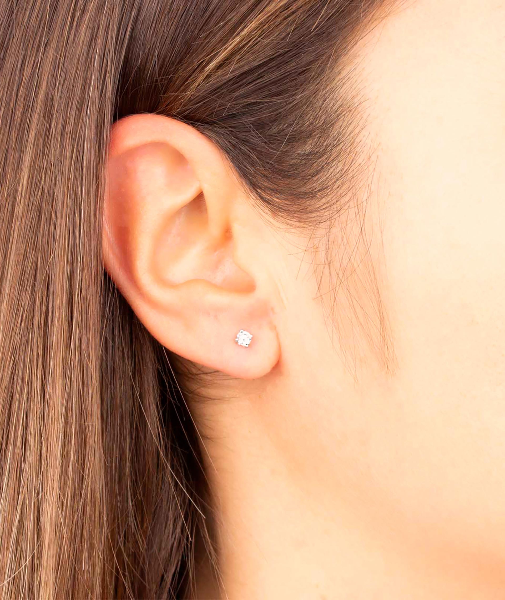 Individual Earring Zirconia 3mm