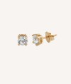 Earring with Zirconia claws L