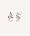 Earrings Pearl Zirconias multicolor
