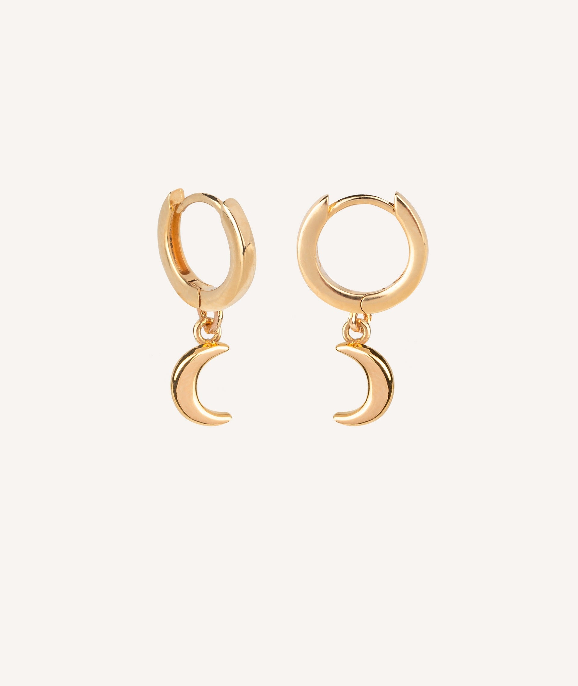 Pendientes Aro articulado luna