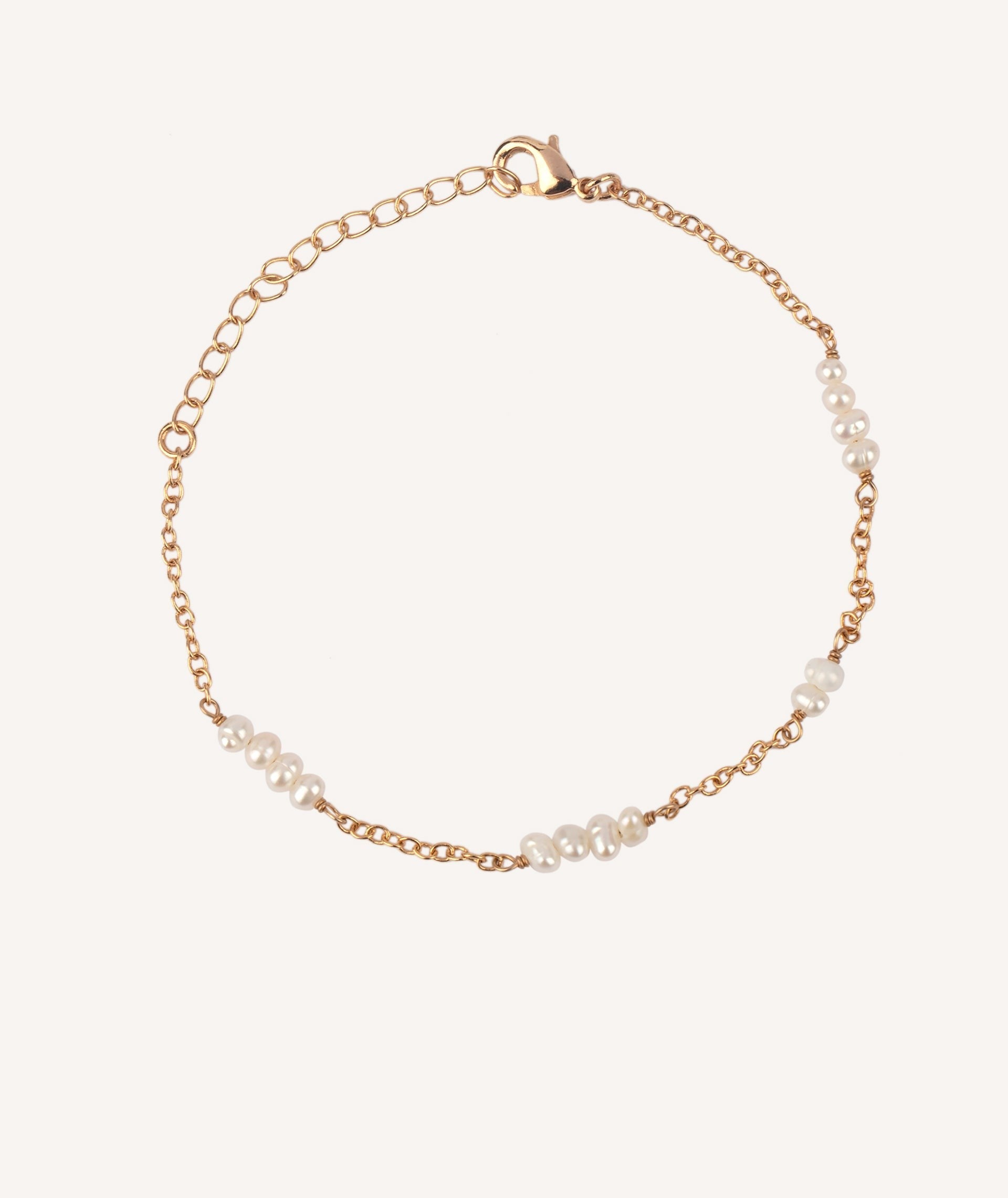 Pulsera Rosada perlas cultivadas