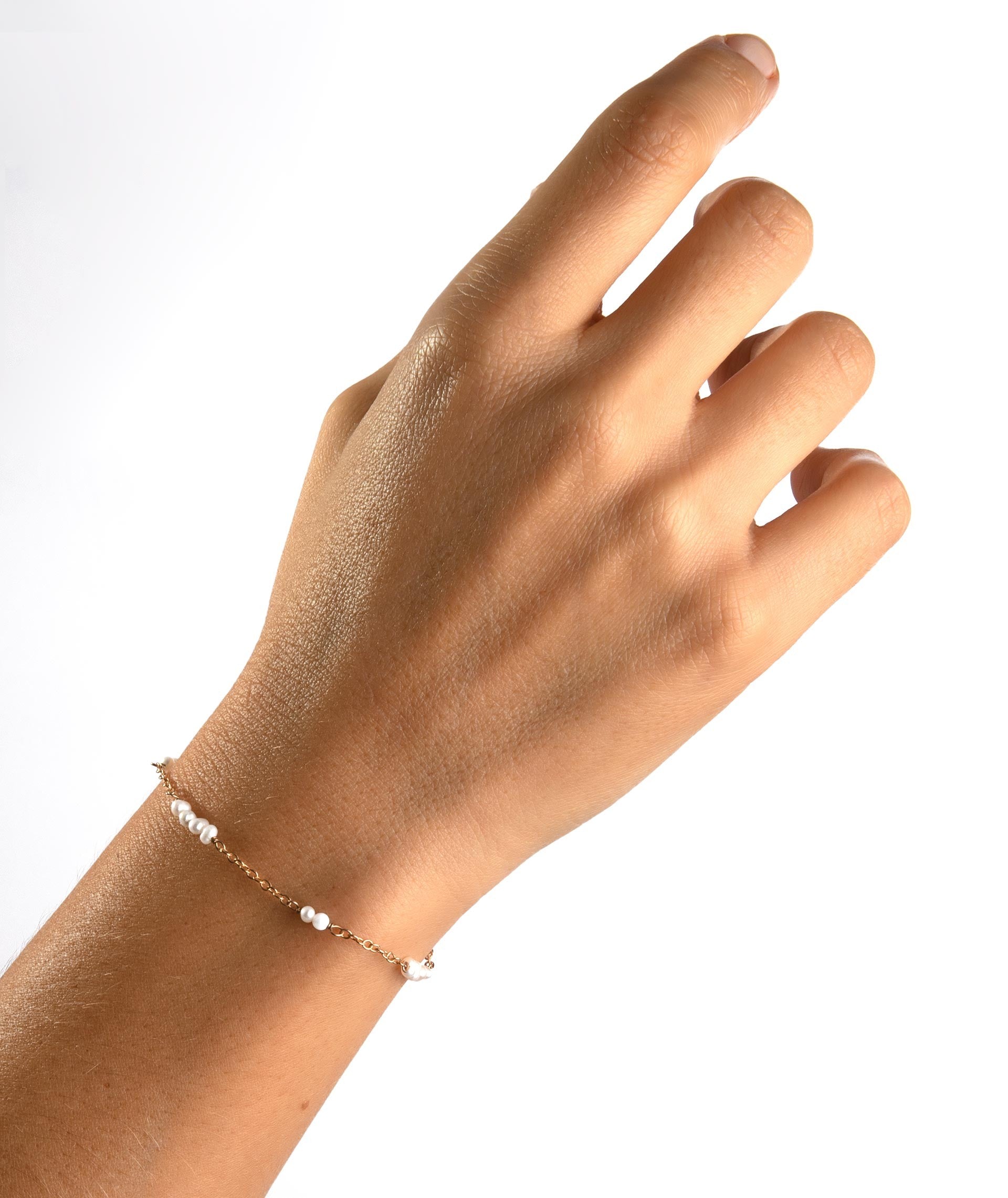 Pulsera Rosada perlas cultivadas