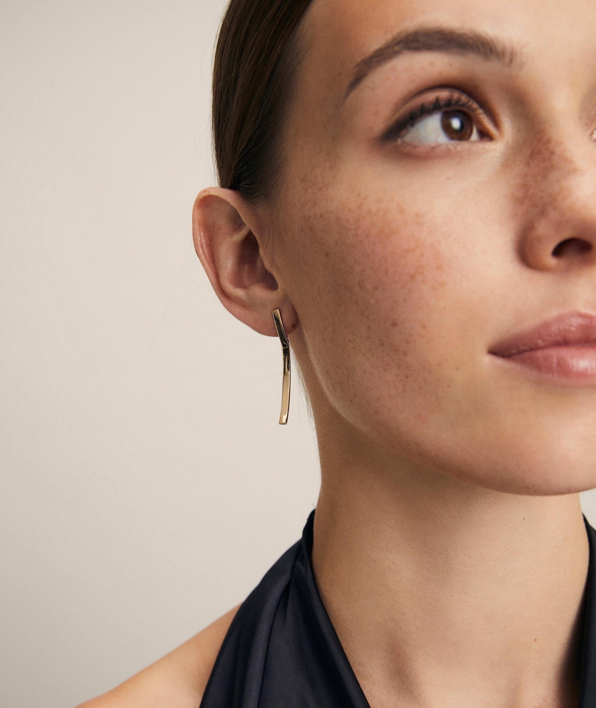 Pendientes largos brillante