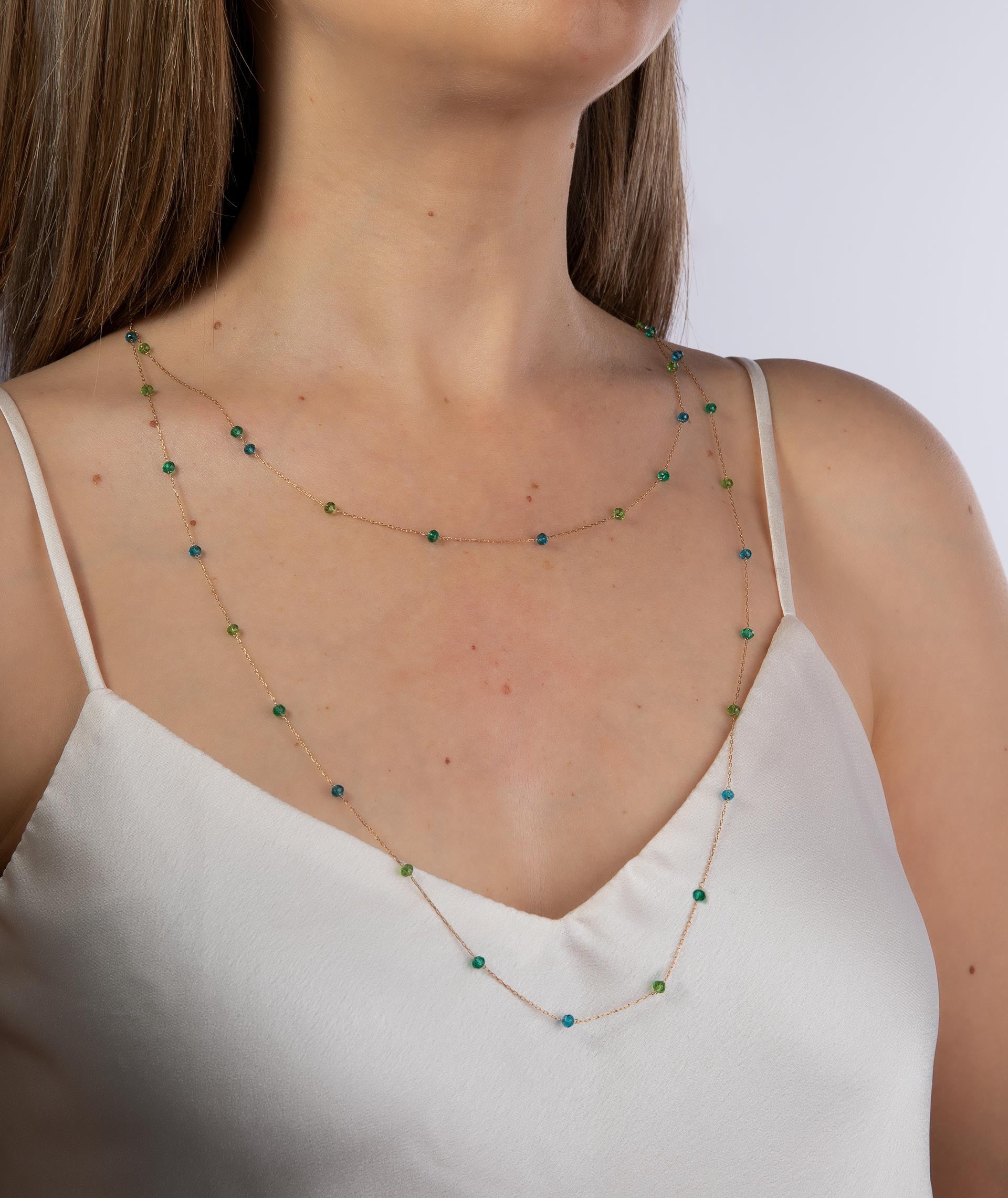 Collar Cristal Verde