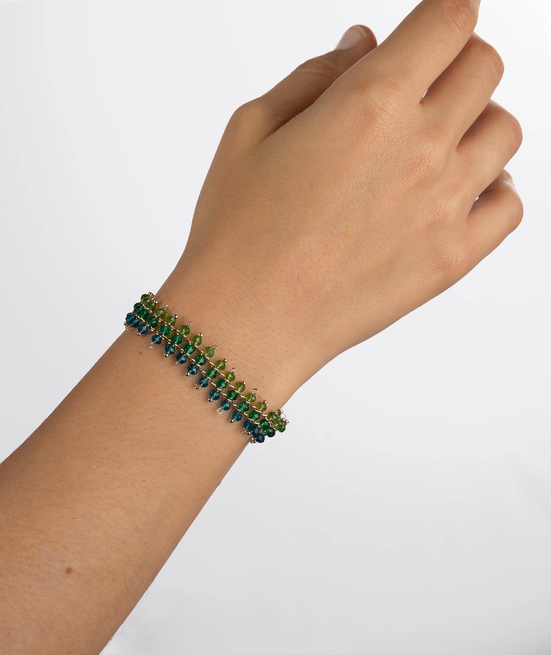 Pulsera Cristal Verde