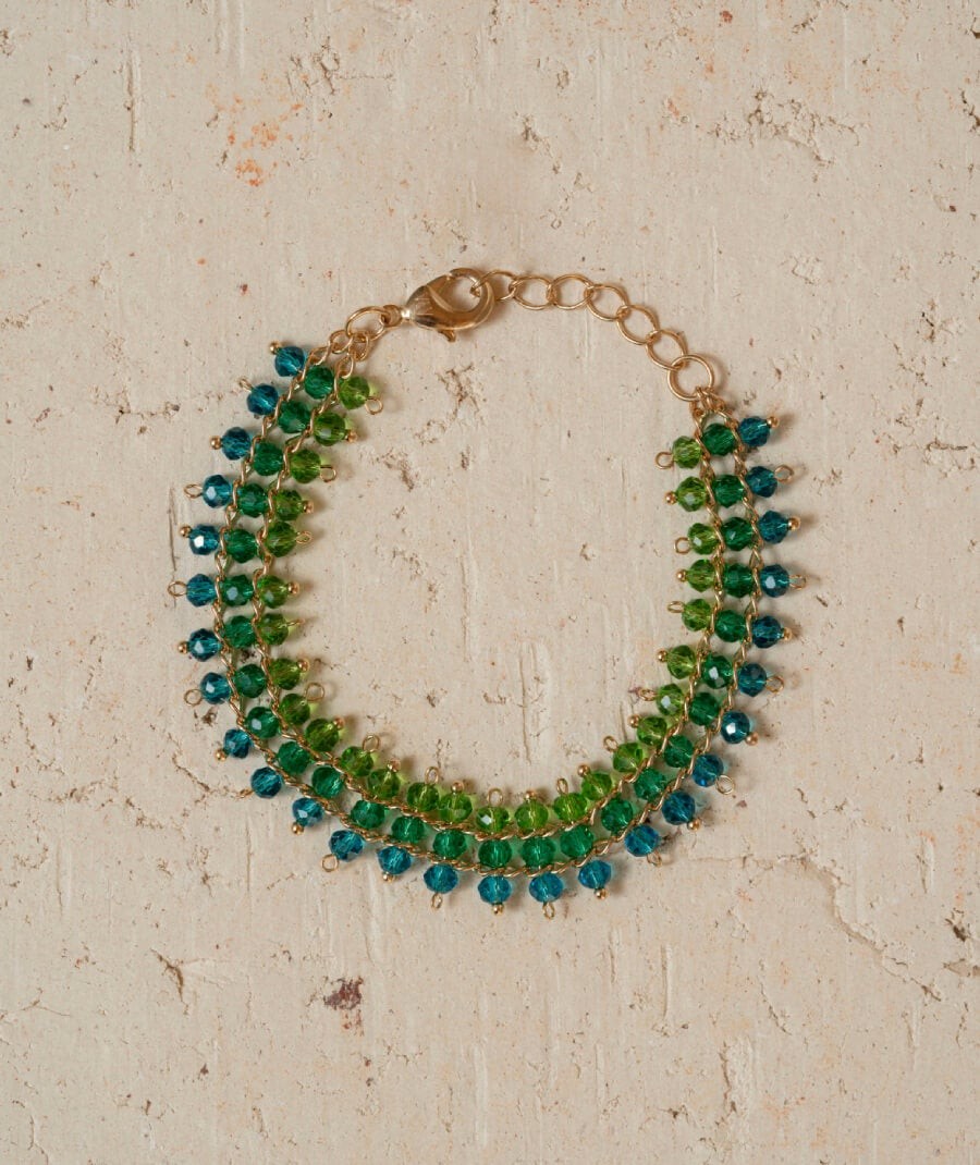 Pulsera Cristal Verde