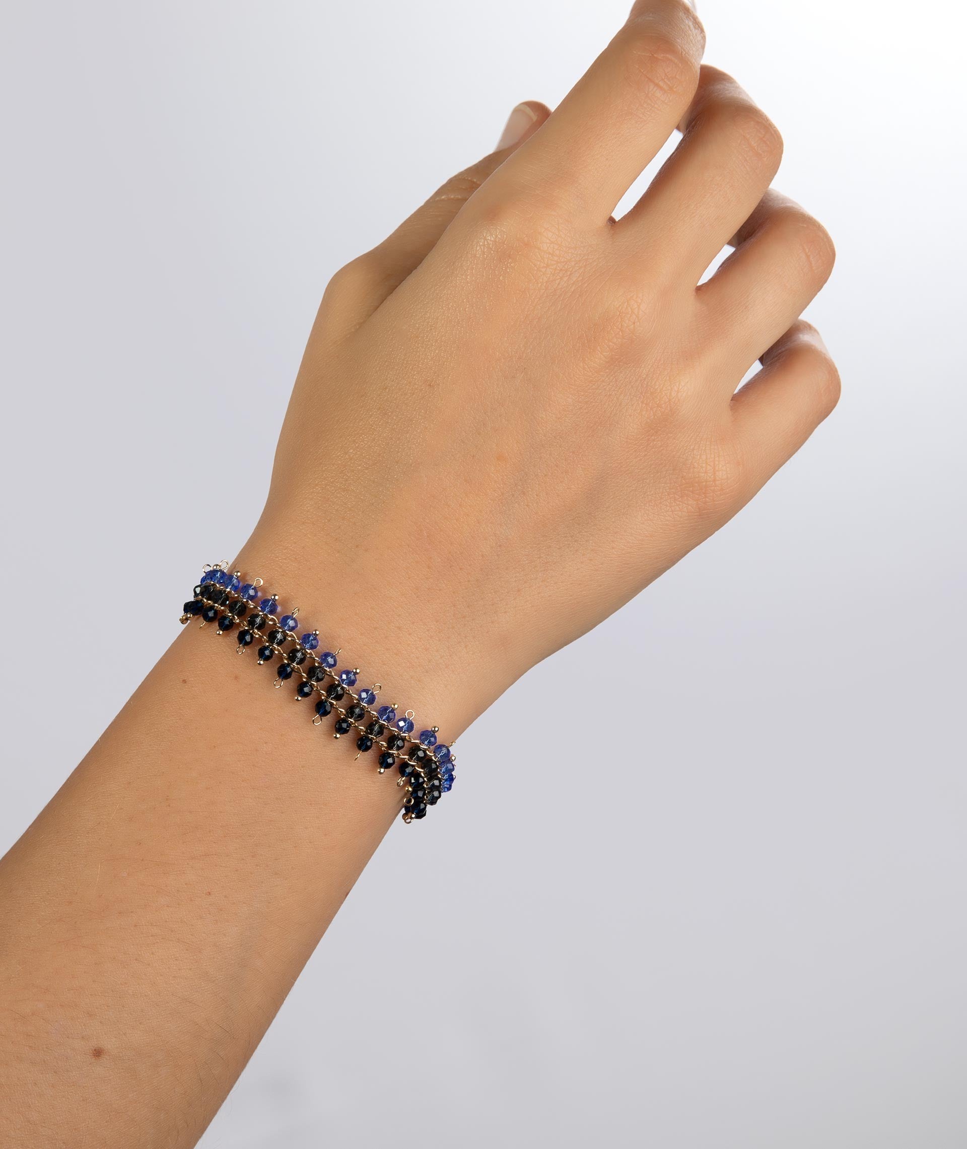 Pulsera Cristal Azul