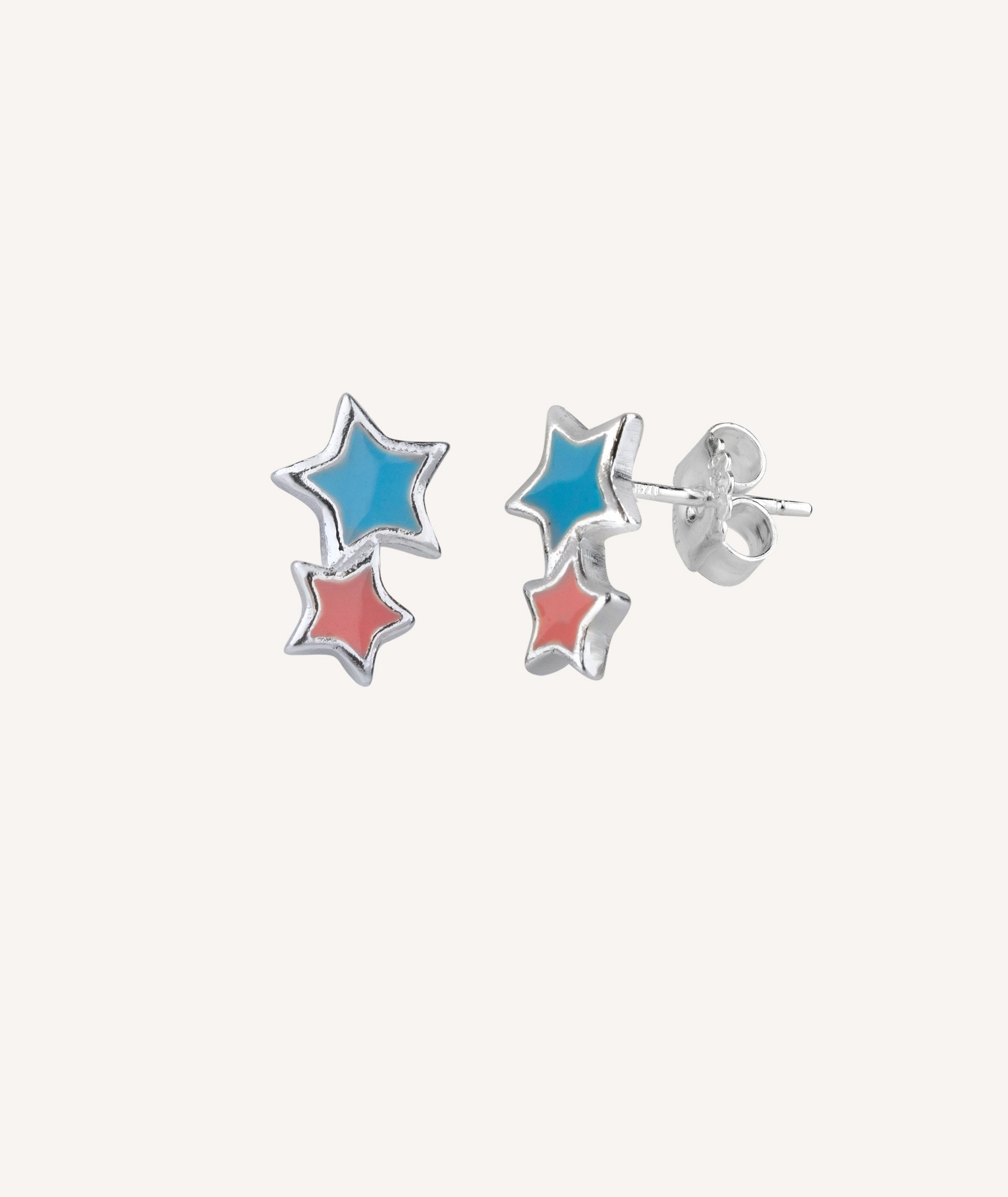 Pendientes Estrellas Color