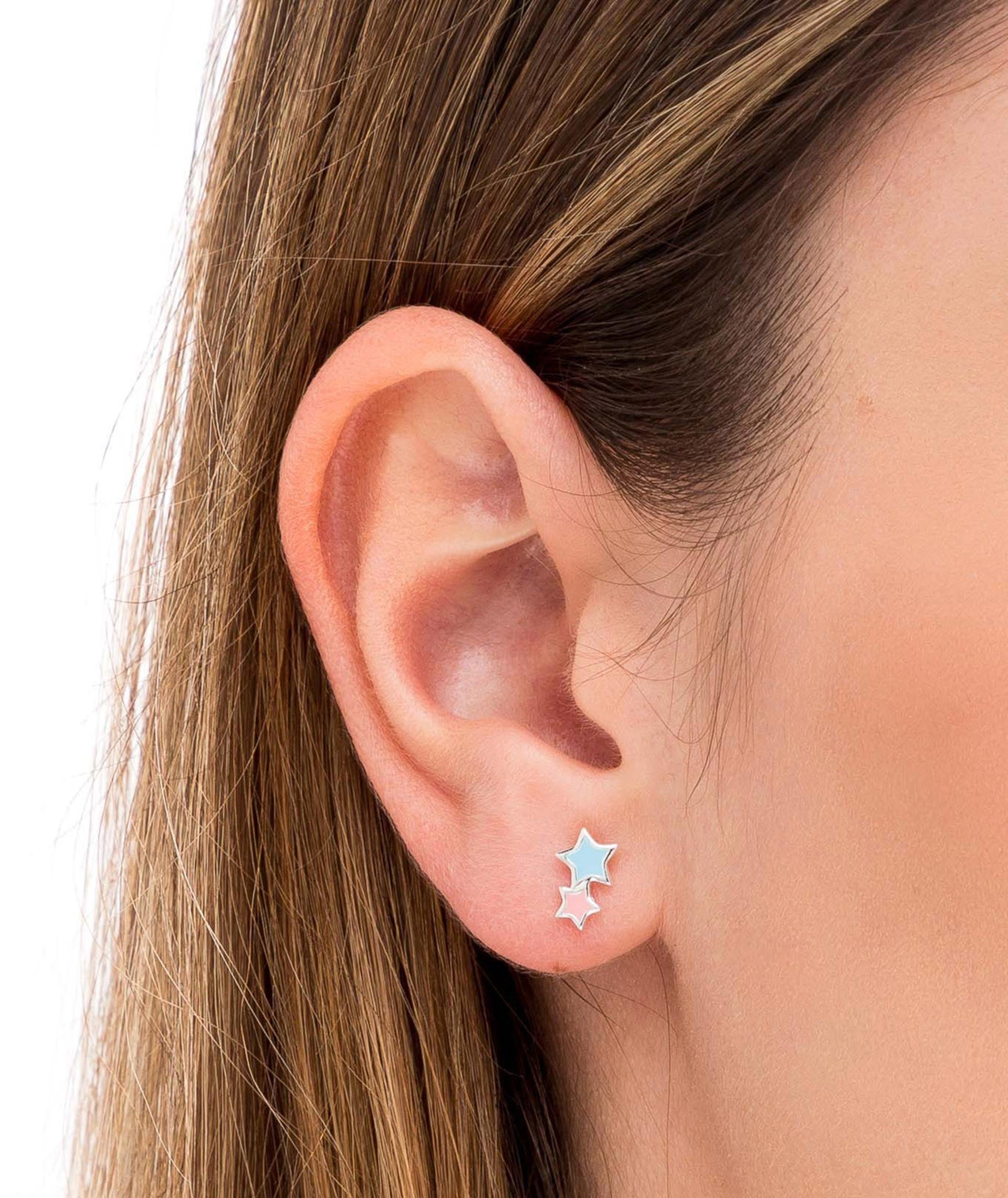 Pendientes Estrellas Color