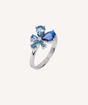 Anillo Circonitas Azul
