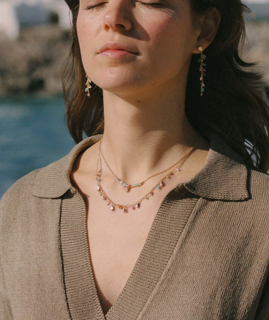 Collar Piedras Multicolor