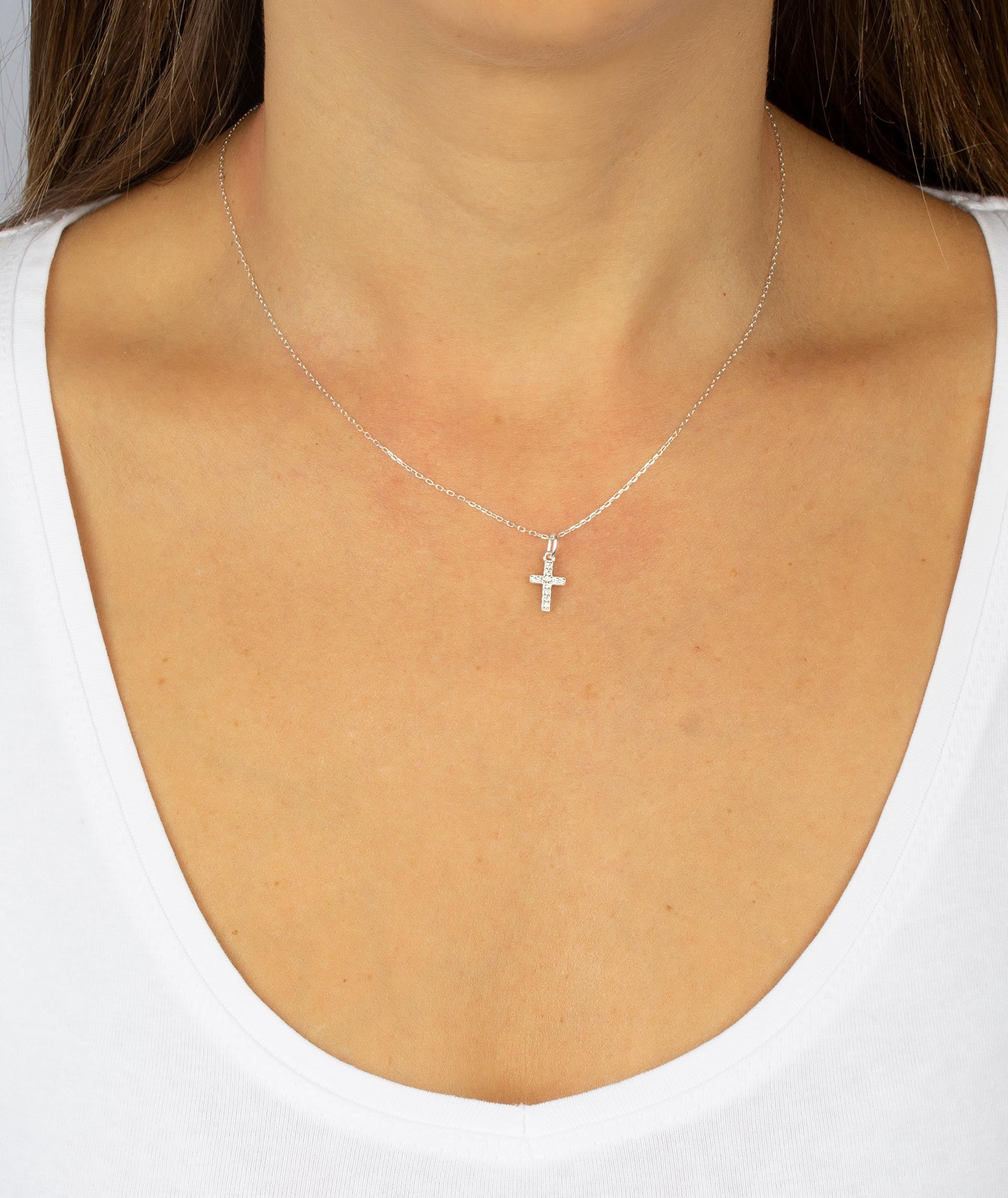 Colgante Cruz con Circonitas