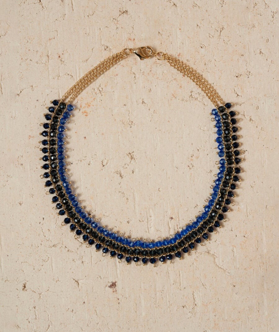 Choker Cristal Azul