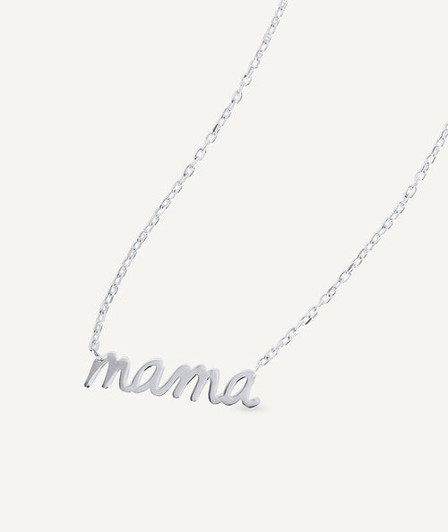 Collar Mamá colección Clasicos Plata Plata de primera Ley chapado Oro 18 Kt mamá